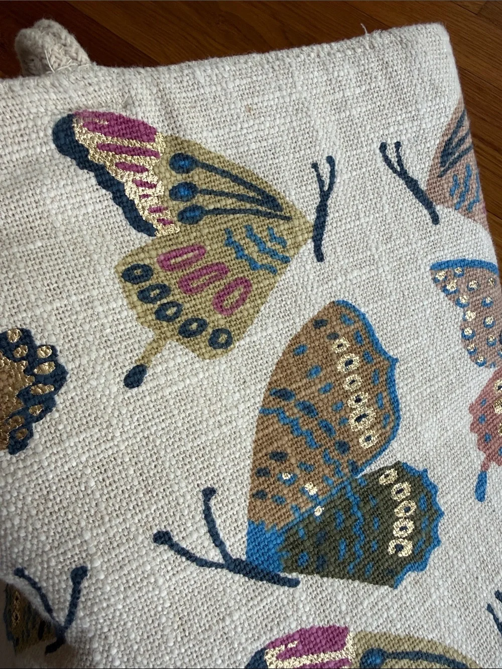 Anthropologie Butterfly Basket